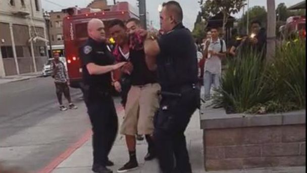 PHOTO: A video showing a confrontation between a Stockton teen and a police officer has gone viral.