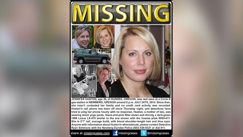 PHOTO: Jennifer Huston is seen in this image from the "Find Jennifer Huston" Facebook page her family set up.