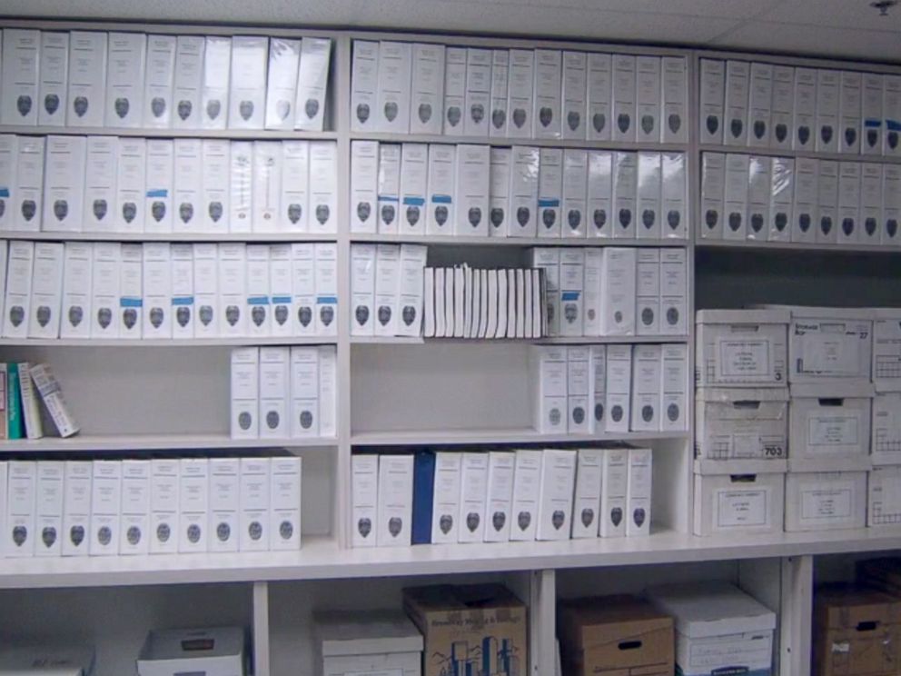 PHOTO: The Boulder Police Department released a photo of the room containing the case file into JonBenet Ramseys murder almost 20 years ago.