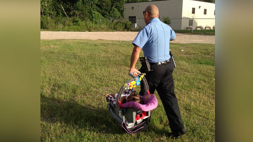 PHOTO: A Houston area jogger found 8-month-old Genesis Haley safe and sound after she was abducted from a gas station.