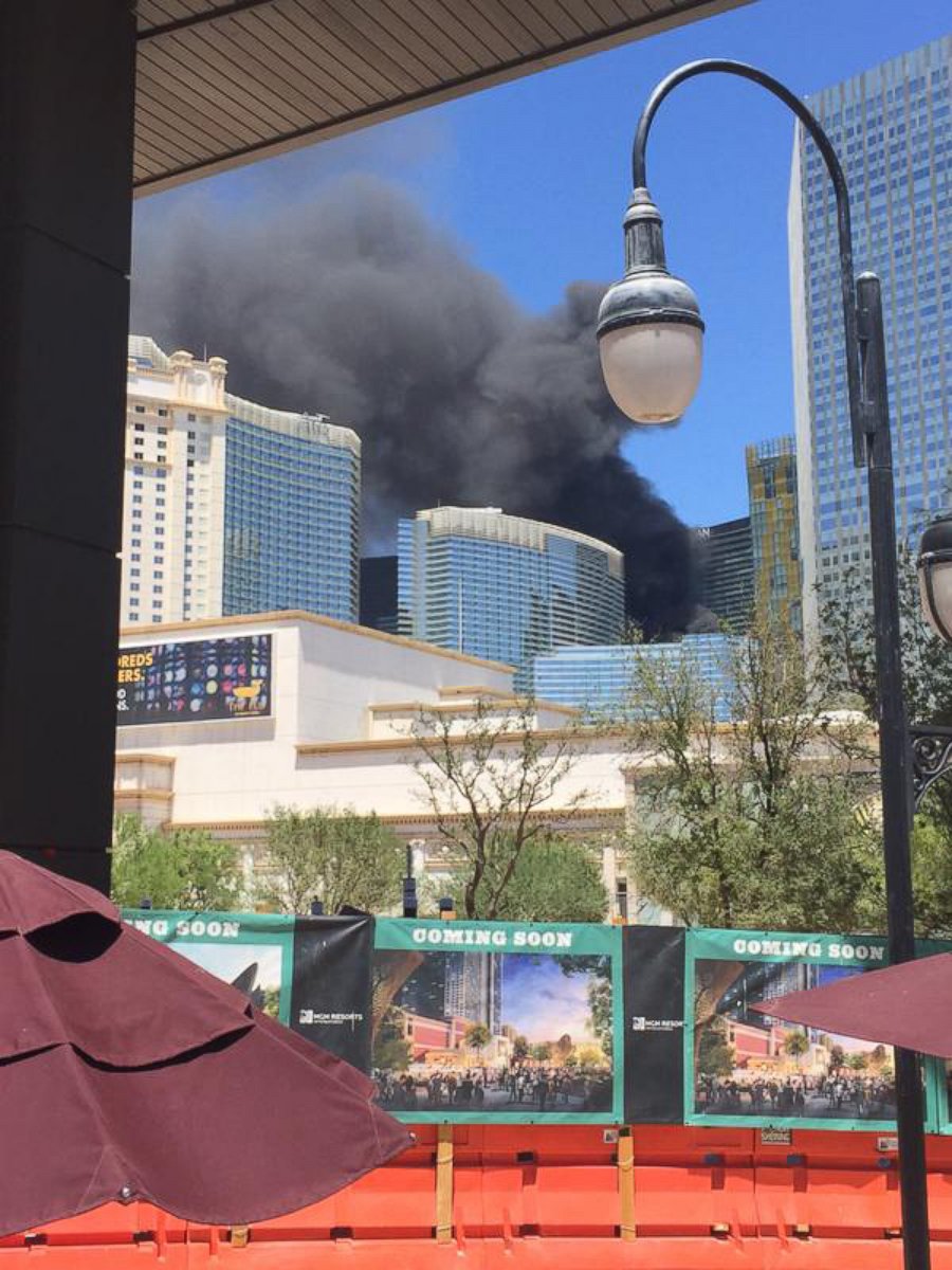 PHOTO: @MarkScafidi posted this photo to Twitter on July 25, 2015: "Aria is on fire in #vegas #lasvegas."