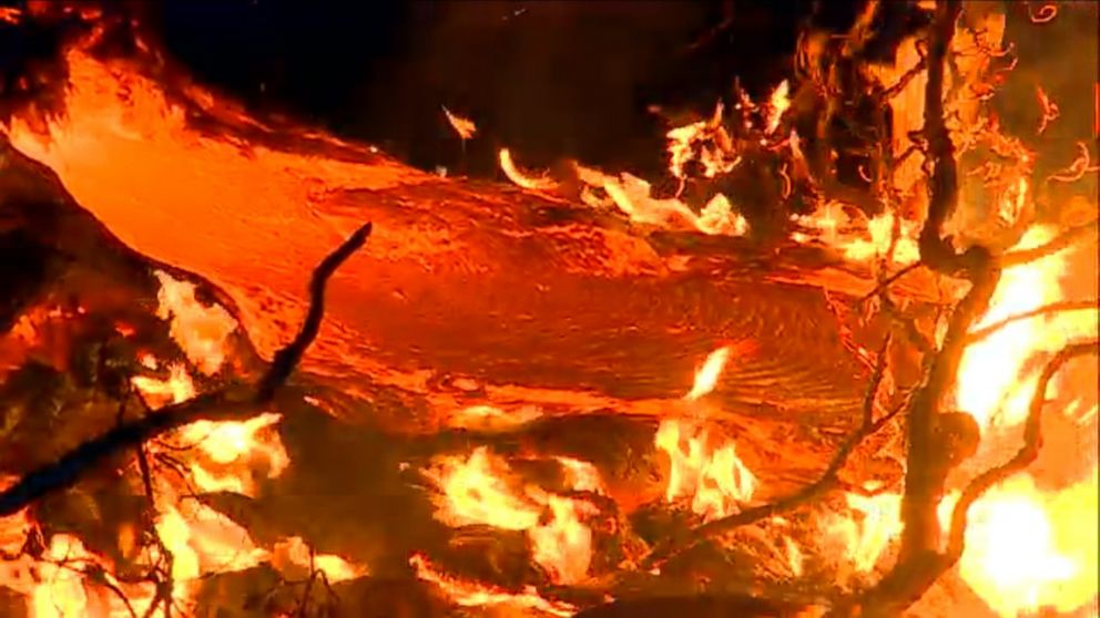 PHOTO: Residents in Pahoa, Hawaii are facing evacuation as a lava flow continues to advance.