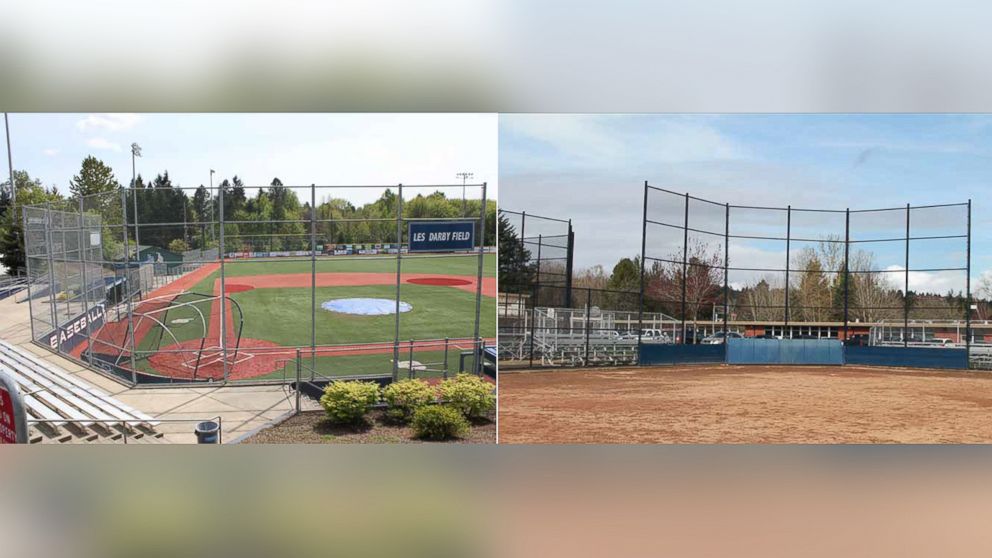Lake Oswego High School softball players claim girls' field and equipment are inferior to those used by the boys' baseball team.