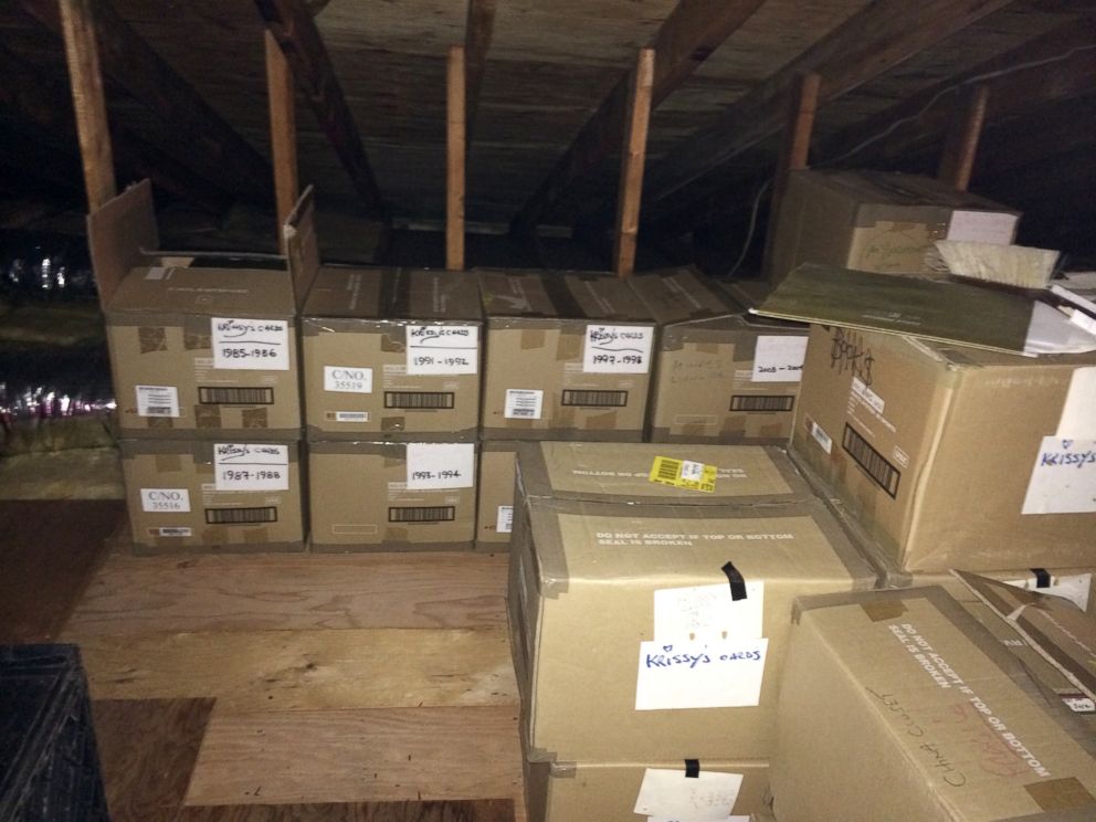 PHOTO: 25 boxes of letters are stored at their home in Toms River, N.J.