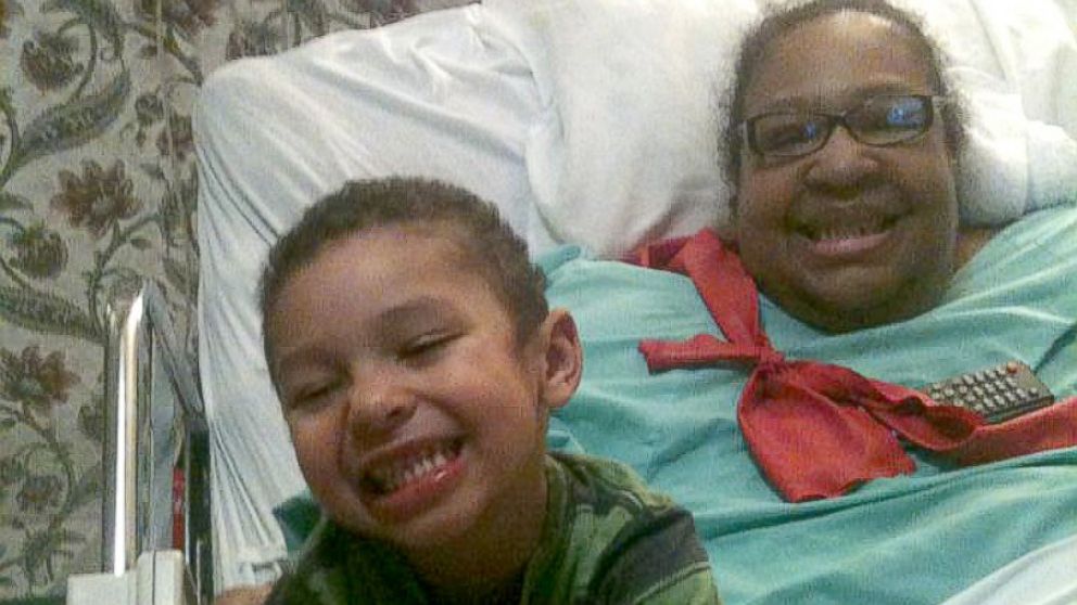 Margo Smith with her grandson, Markus Smith, at the Aurora nursing home East Hartford, Conn., Nov. 30, 2012.