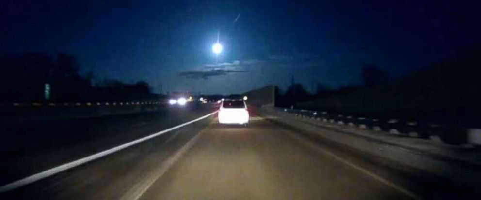 PHOTO: A Michigan motorist shares dashcam footage of what appears to be a meteor flashing across the sky. 