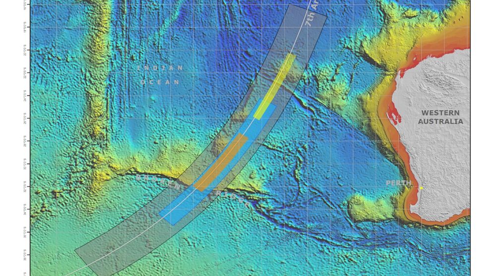 PHOTO: The MH370 underwater search area in the southern Indian Ocean. As of now, the search plans to conclude this summer if the plane is not found.