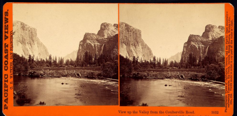 PHOTO: View up the valley from the Coulterville Road, Yosemite Valley, Cal. 1861-1873.