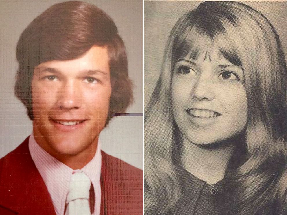 PHOTO: Marilyn Mecham, right, was in her first year teaching when she had Kevin Perz as a student, both pictured here in undated high school yearbook photos. 