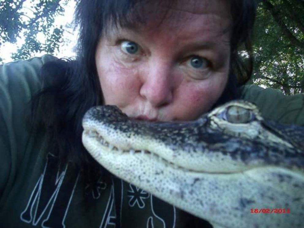 PHOTO:Mary Thorn of Lakeland, Florida, says her pet alligator Rambo, pictured here, is "trained" and "not like normal gators." 