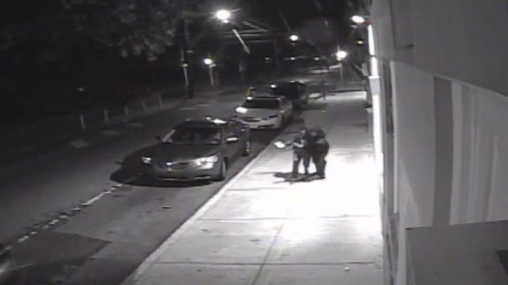A woman is seen being abducted from a Philadelphia street in this photo from a video released by the Philadelphia Police Department.