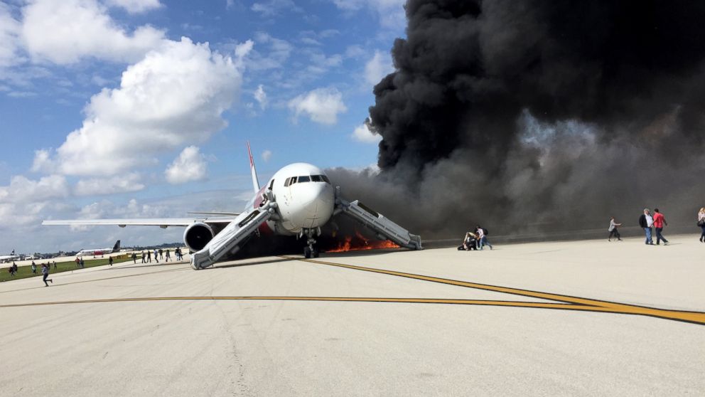 Over 20 Hurt When Plane Catches Fire at Fort Lauderdale Airport ABC News