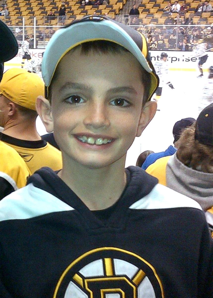 PHOTO: This photo of Martin Richard was taken at the Boston Bruins game, April 11, 2013, in Boston. Martin attended the game with his father and brother.