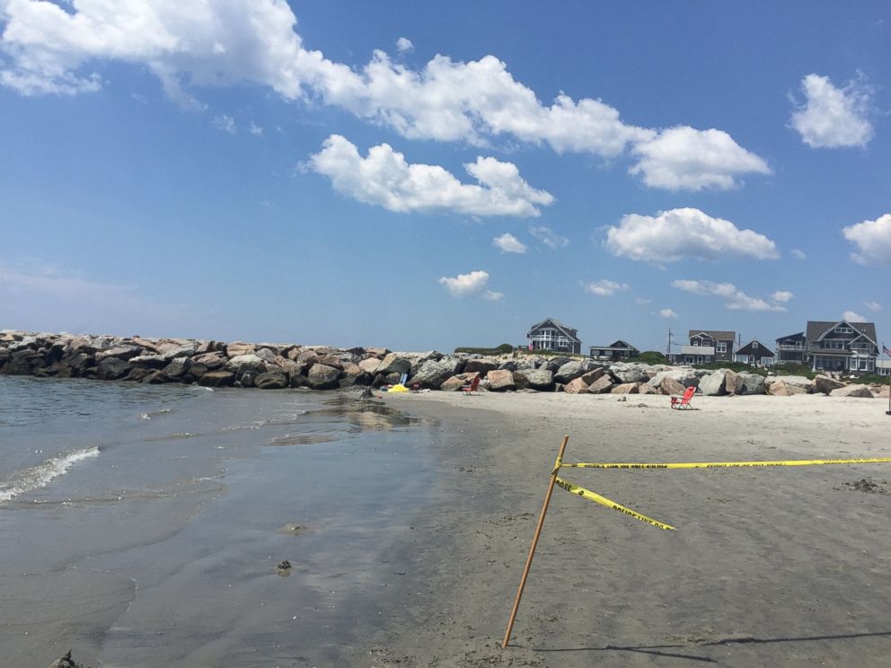 PHOTO: Beachgoer David Di Filippo took this photo shortly after the mysterious explosion on Salty Brine State Beach in Rhode Island on Saturday, July 11, 2015.