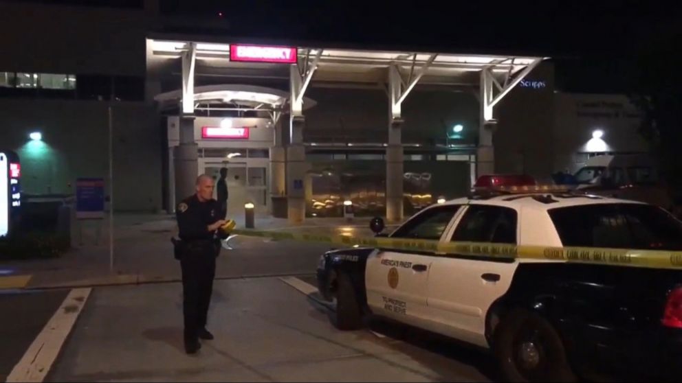 PHOTO: One police officer is dead and another is injured after they were shot in San Diego, July 28, 2016.