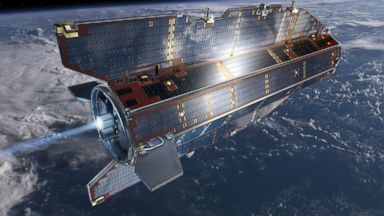 PHOTO: An artists rendering of the European Space Agency’s GOCE satellite.