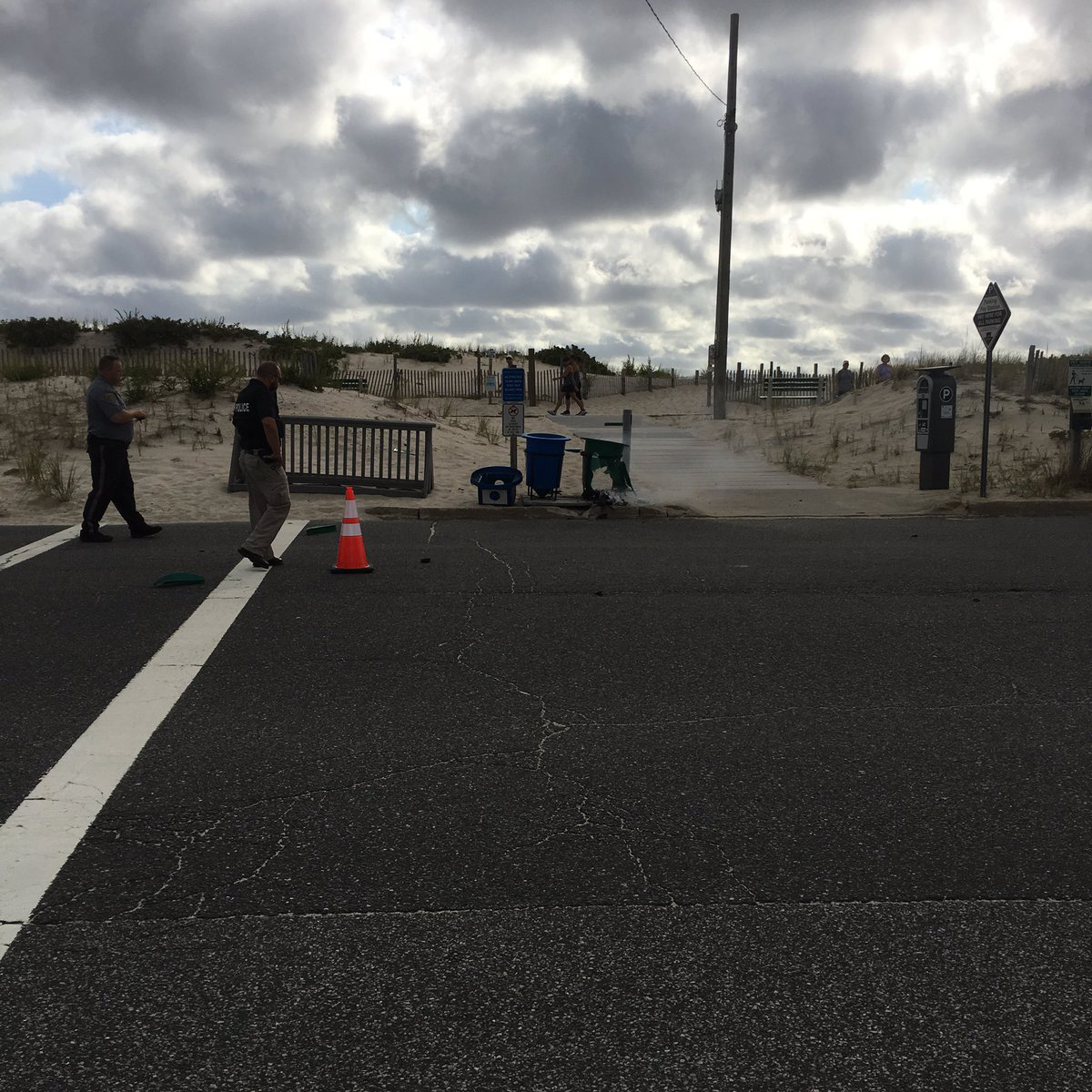 PHOTO: Kathy Madsen posted this photo to Twitter on Sept. 17, 2016 with the caption, "Seaside Park Police at the scene."