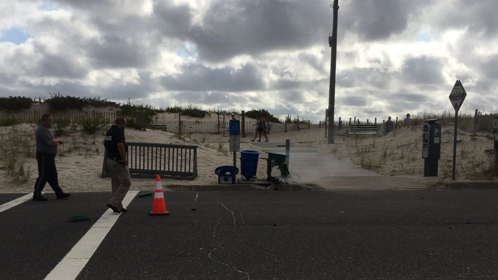 PHOTO: Kathy Madsen posted this photo to Twitter on Sept. 17, 2016 with the caption, "Seaside Park Police at the scene."