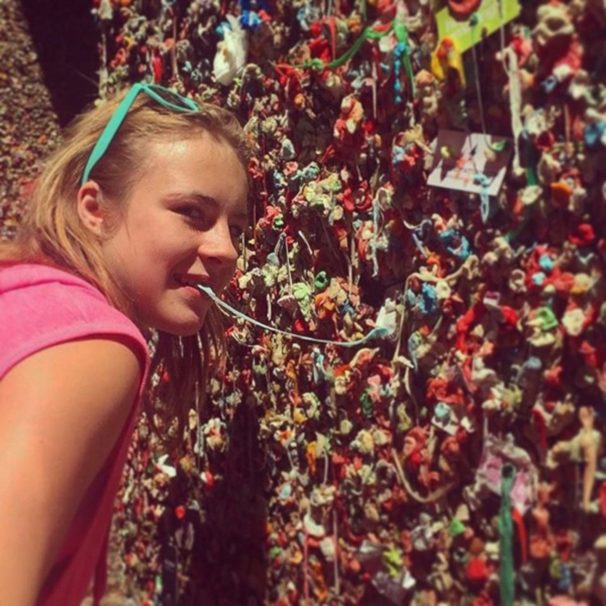 PHOTO: Brynn Sas took a photo of her daughter Satine while visiting the Gum Wall.
Credit: Brynn Sas