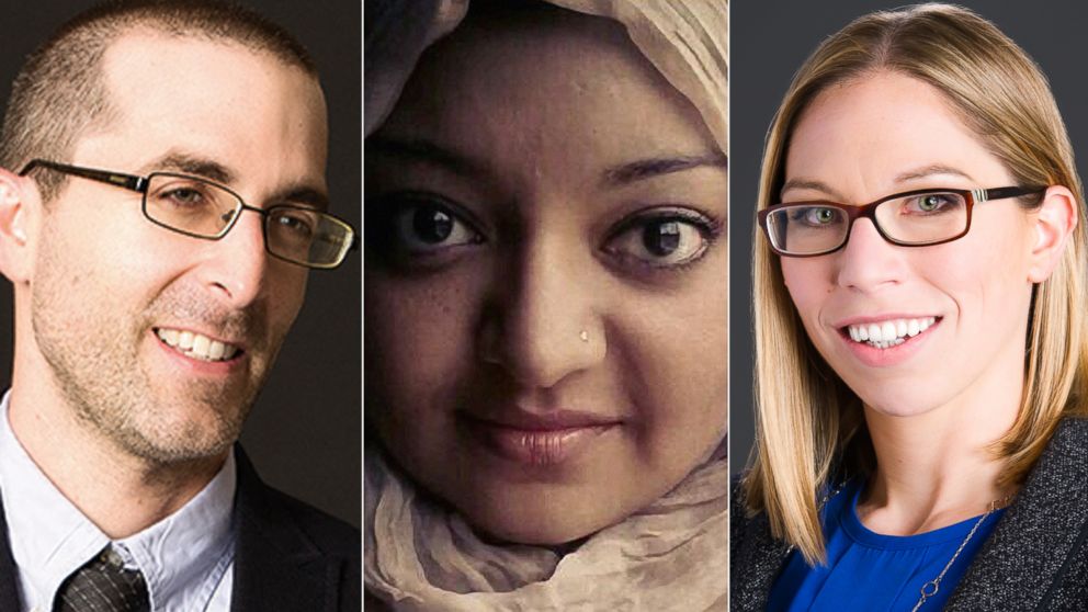 PHOTO: Colin Miller, Rabia Chaudry and Susan Simpson of the "Undisclosed" podcast helped Adnan Syed of "Serial" fame get a new trial. 
