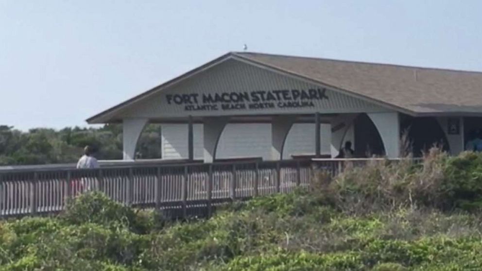 PHOTO: A 17-year-old girl was bitten by a shark while swimming at Fort Macon State Park in Atlantic Beach, North Carolina, on Sunday, June 02, 2019. 