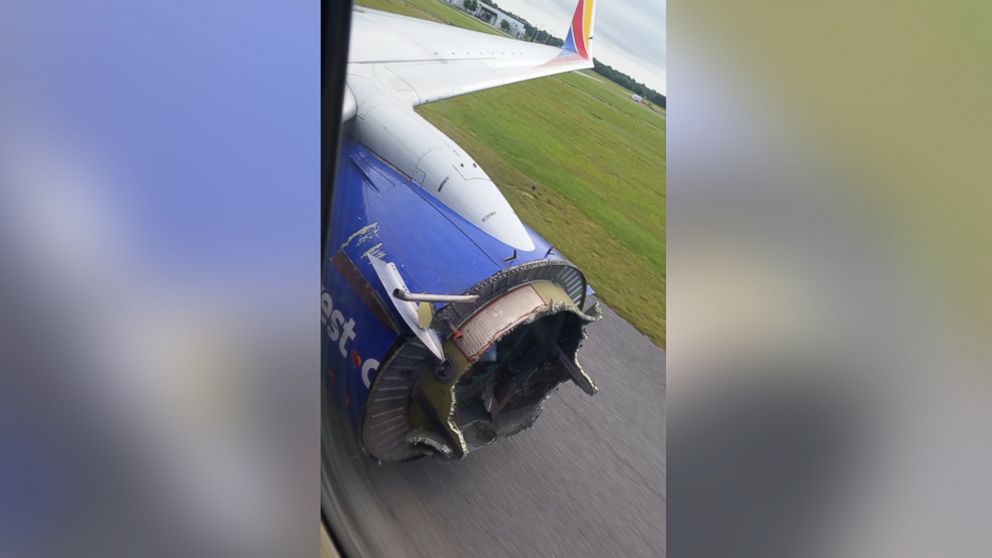 PHOTO: Stephanie posted this photo to Twitter on Aug. 27, 2016: "@10TV southwest plane from New Orleans to Orlando's engine blew in the sky. This was my dads boss's picture he got."