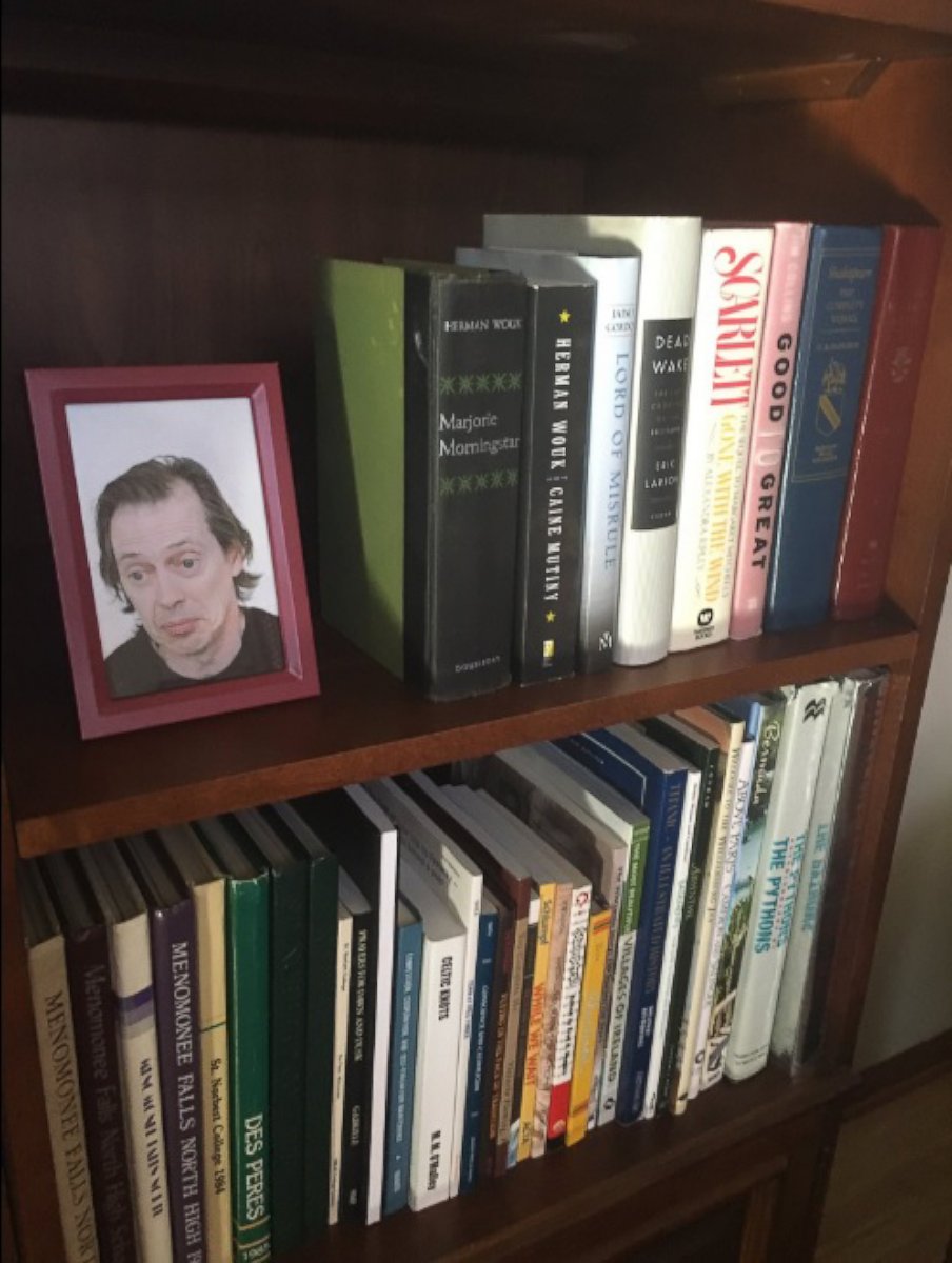 PHOTO: Kevin Manion of Wisconsin replaced family photos around his house with pictures of Steve Buscemi. In a viral tweet, his sister shared the photos and said their mother still hadn't noticed.