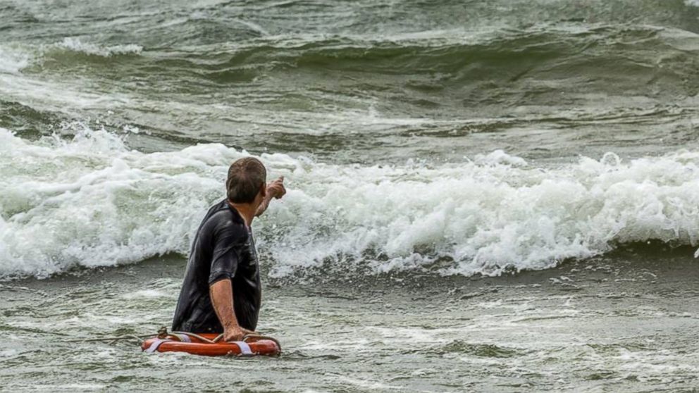 PHOTO: Two teens were rescued from a rough surf. 