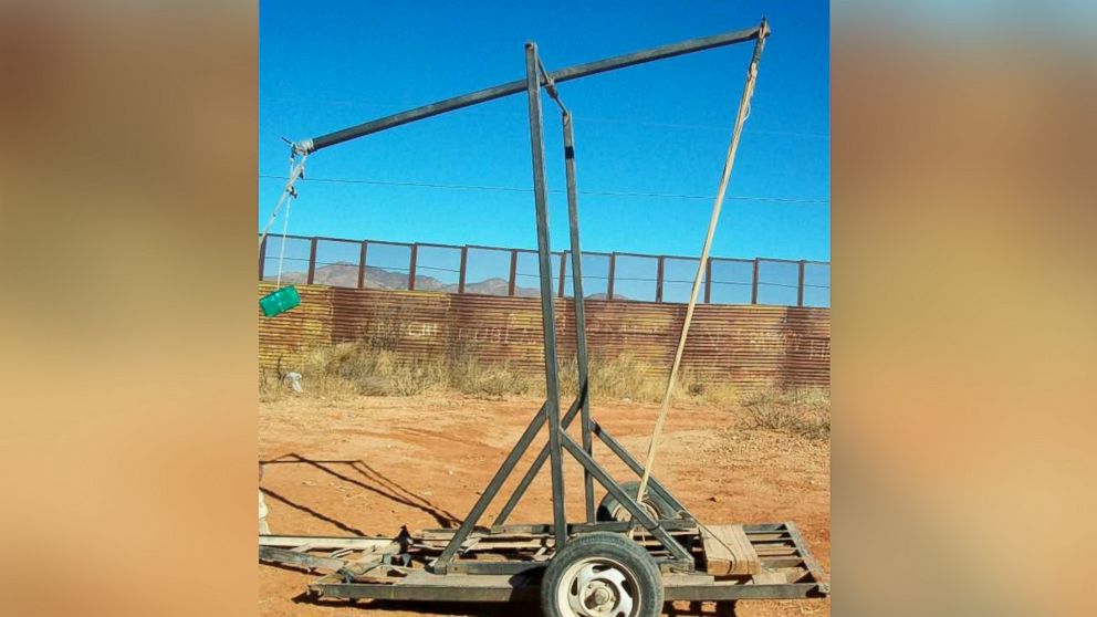 PHOTO: This trebuchet was seized in January, 2011 in Naco, Sonora, Mexico. Mexican authorities were testing the capability of the equipment to lob packages when the photo was taken.