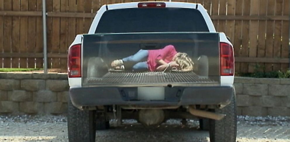 Controversy Erupts Over Texas Sign Company's Bound, Tied Woman on Truck