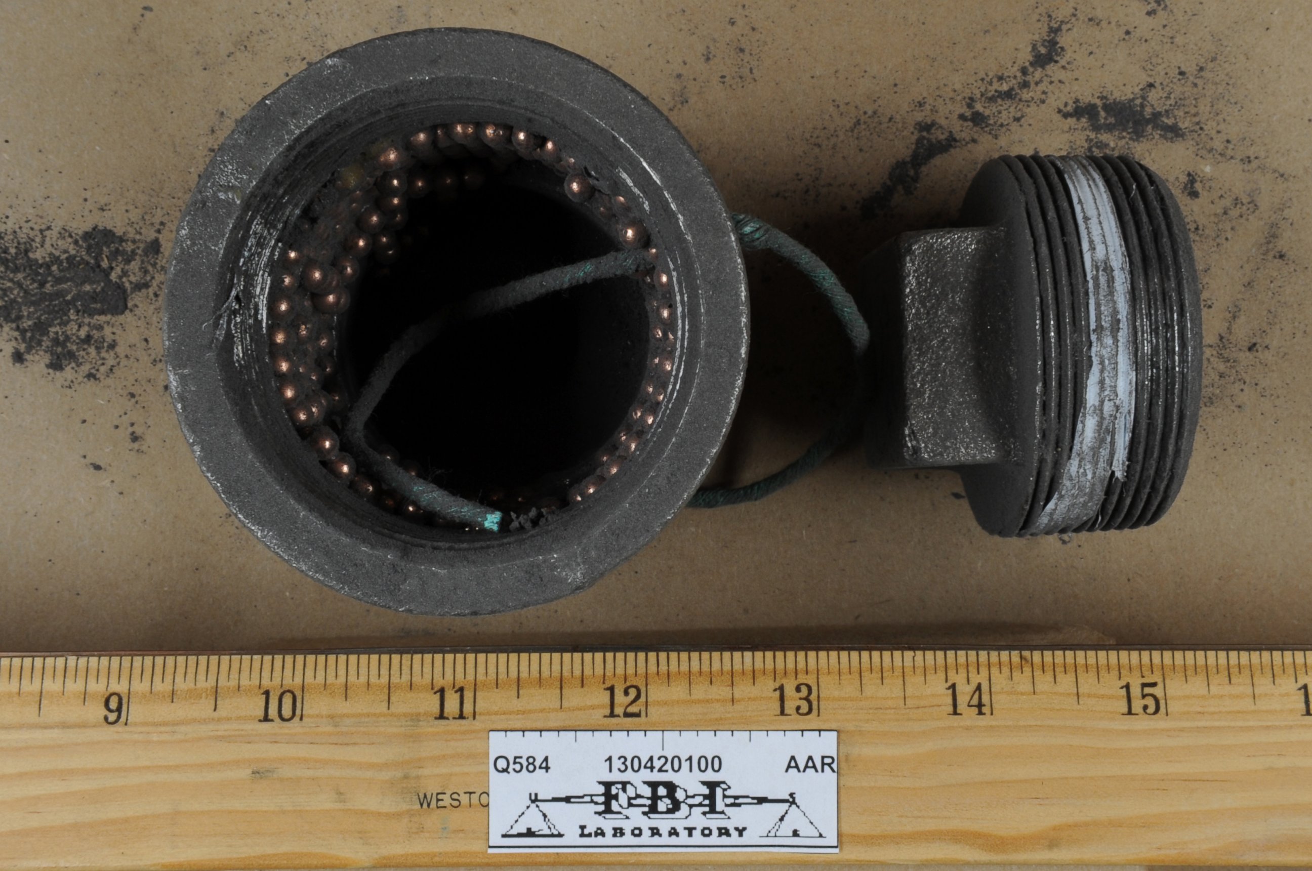 PHOTO: This evidence photo provided by U.S. Attorney's Office/Massachusetts shows unexploded pipe bombs from the Dzhokhar Tsarnaev case.