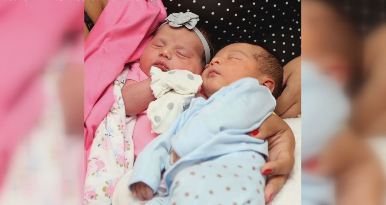 PHOTO: New cousins Ana Grace and Marco were born on the same day, just hours apart and at the same hospital. 