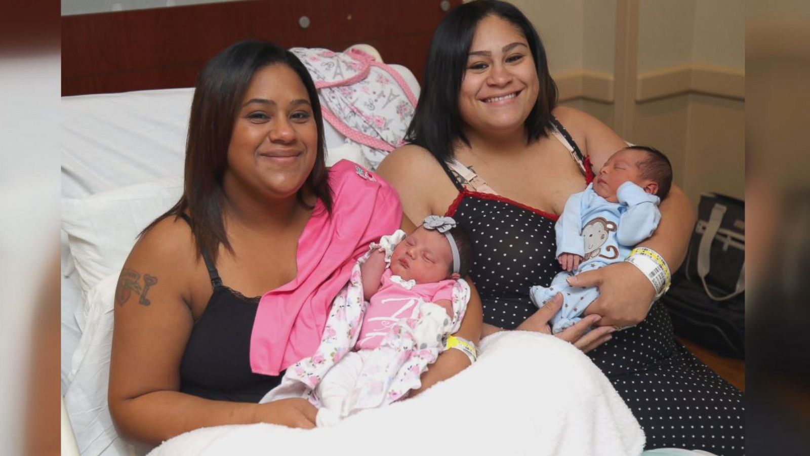 Twin sisters give birth to sons on same day in same hospital - Good Morning  America