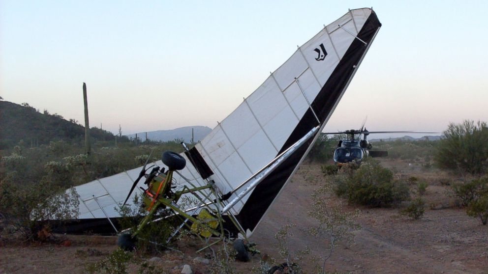 PHOTO: An ultralight aircraft was used to smuggle contraband over the border in July, 2011.