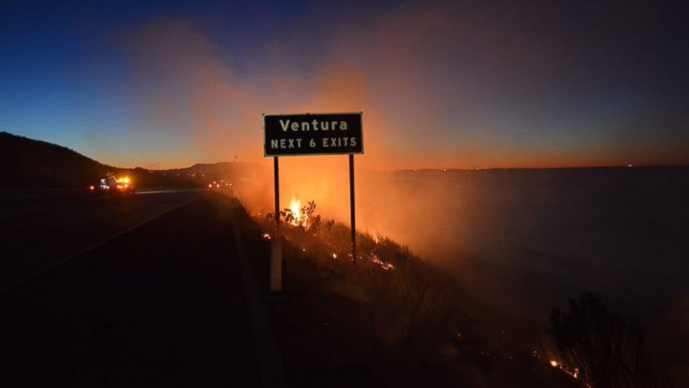 PHOTO: John EPN-431 posted this photo to Instagram on Dec. 26, 2015 with the caption, "Photos from the #SolimarFire in Ventura,CA."