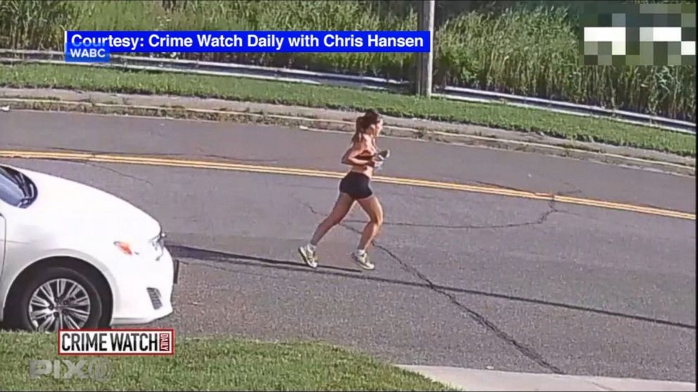 An image made from a video of Karina Vetrano, 30, a few hours before her death while she was jogging in Queens, New York.