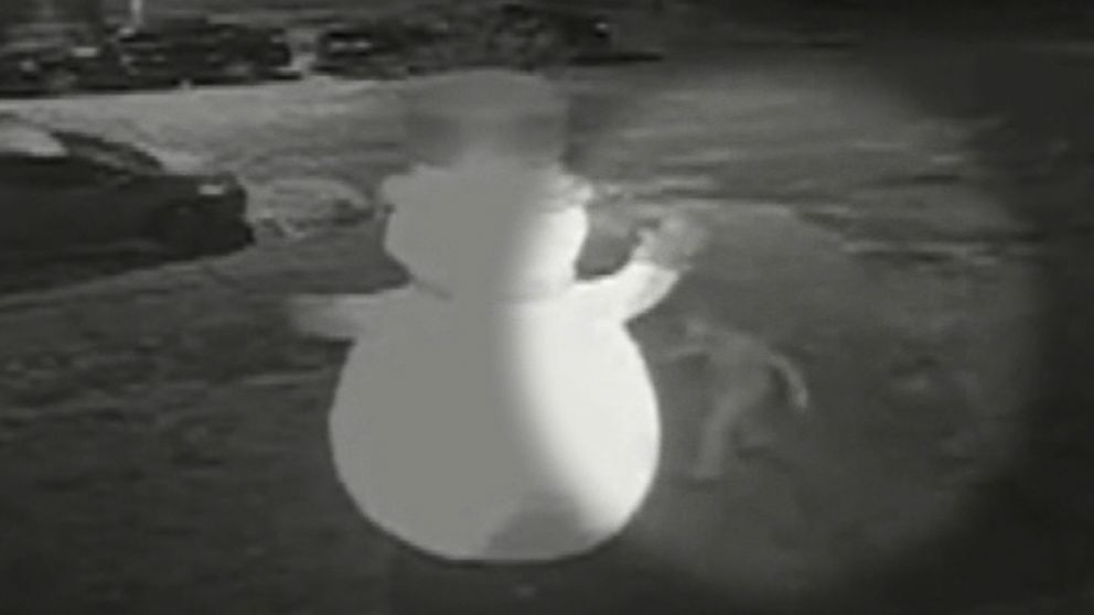 Real Life Grinch Caught On Video Stabbing Frosty The Snowman In St Louis Abc News