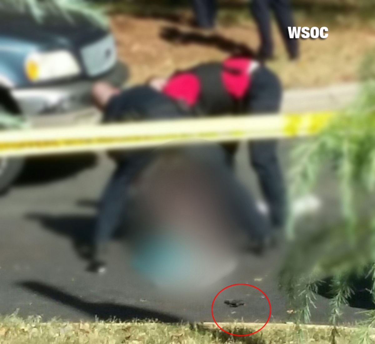 PHOTO:  This photo, obtained by ABC affiliate WSOC, appears to show the gun that police recovered from the scene of the officer-involved shooting of Keith Lamont Scott in Charlotte, North Carolina.