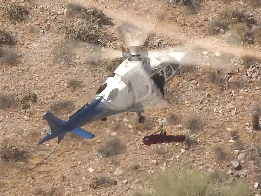 PHOTO: A helicopter rescued a wounded woman during a hike in Arizona. 