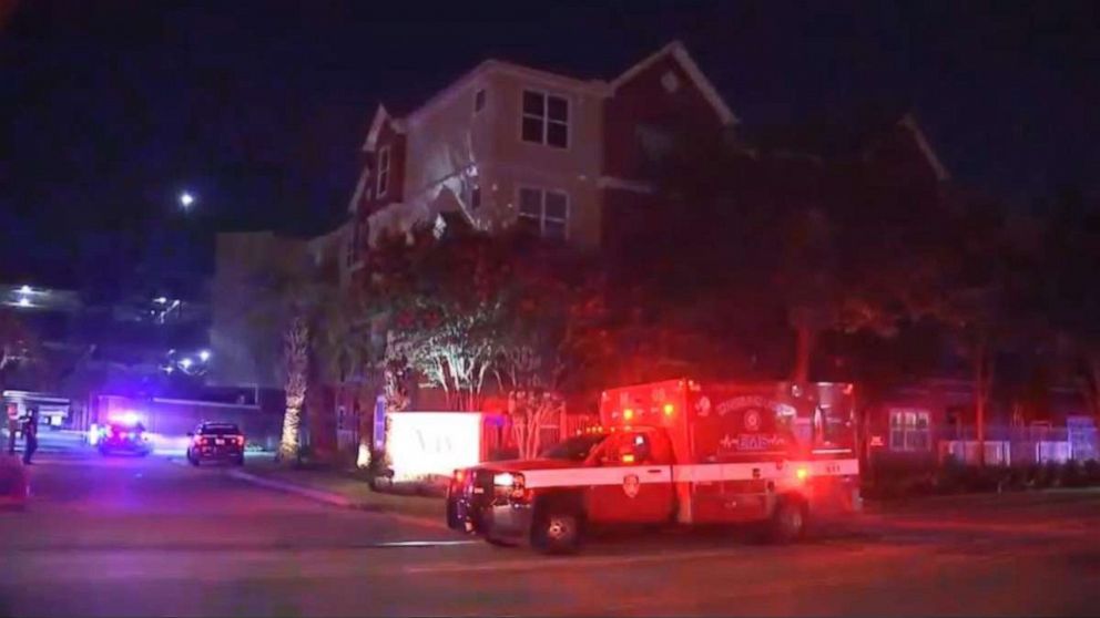 Family members of a police officer in Houston, Texas, were injured in a home invasion after the off-duty officer allegedly exchanged gunfire with the suspect.