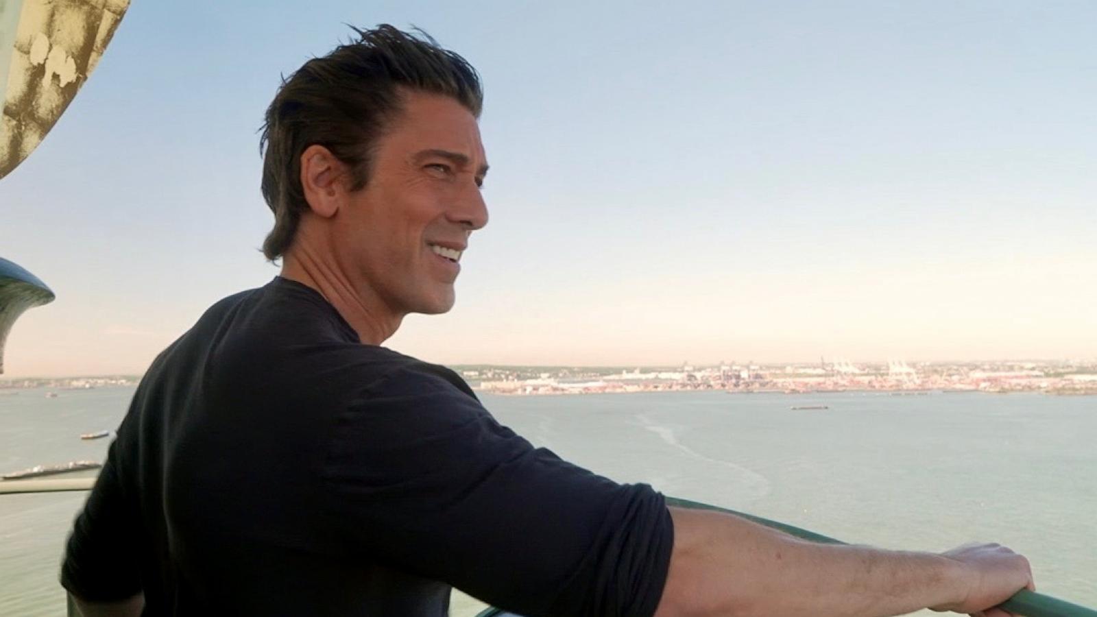 America 250: David Muir climbs up to the Statue of Liberty's torch
