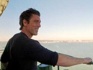 America 250: David Muir climbs up to the Statue of Liberty's torch