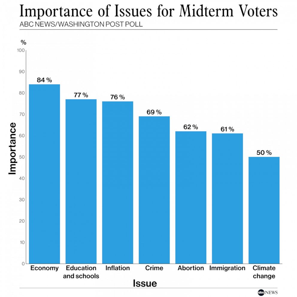 Importance of Issues for Midterm Voters