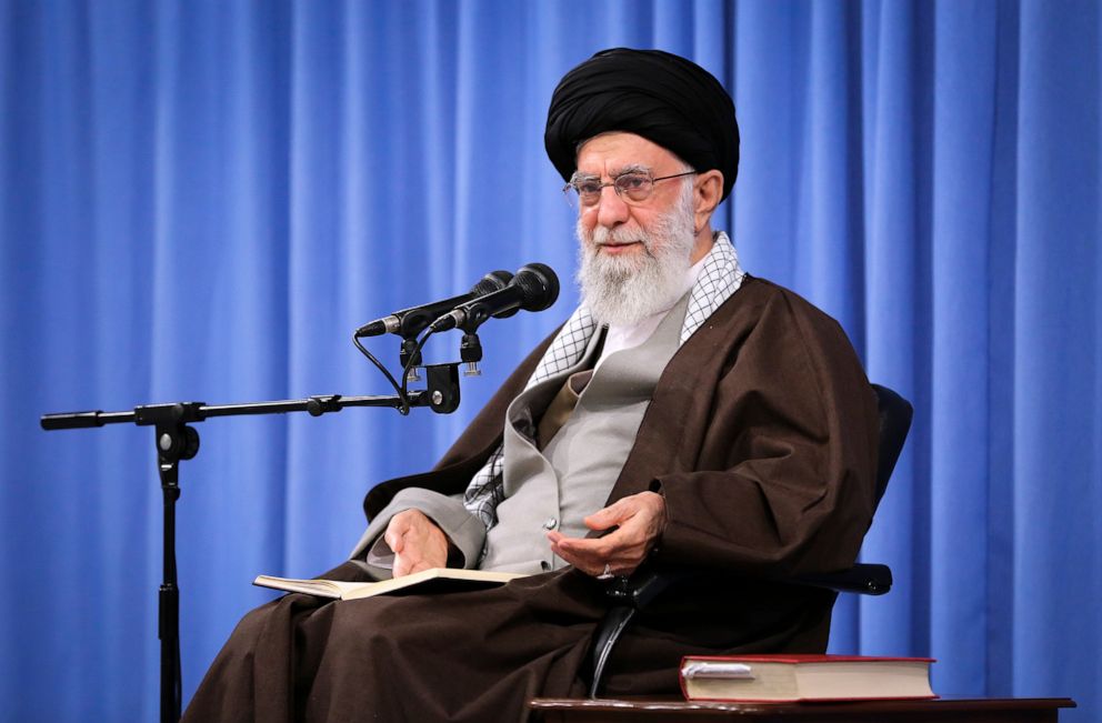 hollywood PHOTO: Supreme Leader Ayatollah Ali Khamenei talks to clerics in his Islamic thoughts class in Tehran, Iran, Nov. 17, 2019.