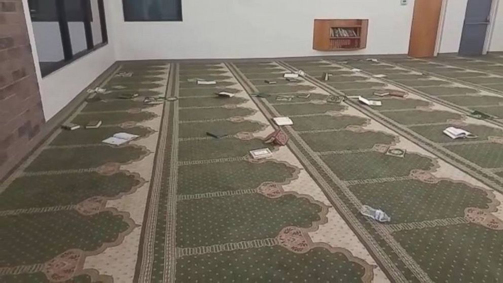 PHOTO: The Islamic Center of Tucson in Tucson, Arizona after it was vandalized on Monday.