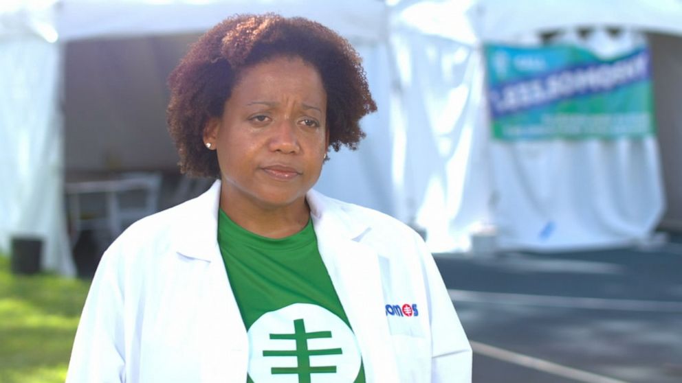 PHOTO: Dr. Jacqueline Delmont is the chief medical officer of SOMOS, which has expanded from New York City to other cities affected by the coronavirus to provide testing. 