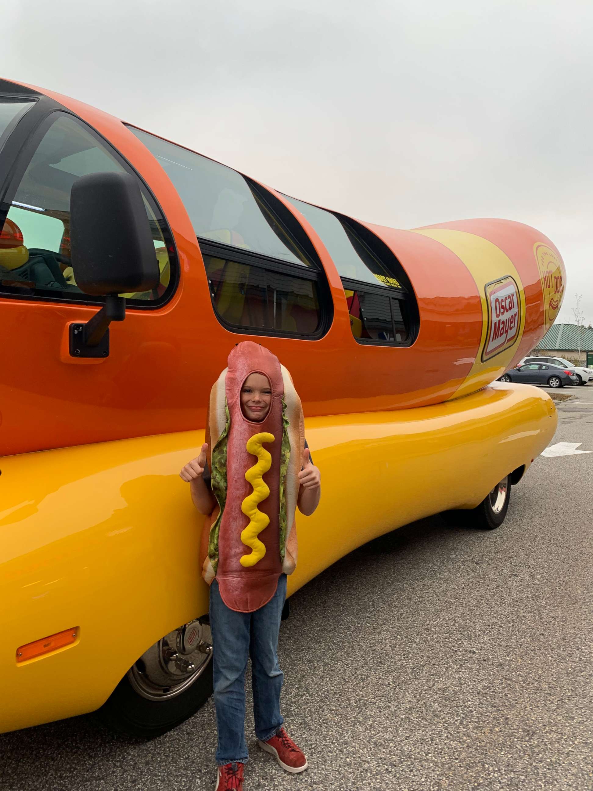 PHOTO: The Oscar Mayer Wienermobile picked up Jake Arsenault and his friends for a special ride to go to the movies.