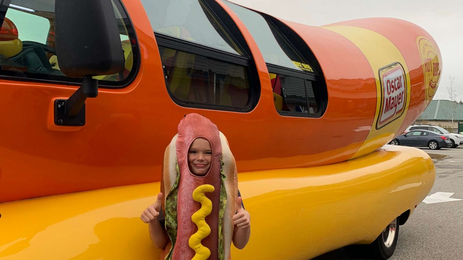 PHOTO: The Oscar Mayer Wienermobile picked up Jake Arsenault and his friends for a special ride to go to the movies.