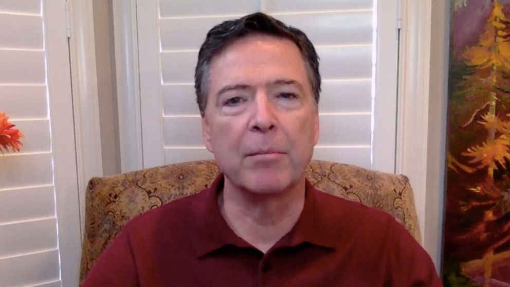 PHOTO: Former FBI chief James Comey joins "The View" on Friday, Jan. 15, 2021.