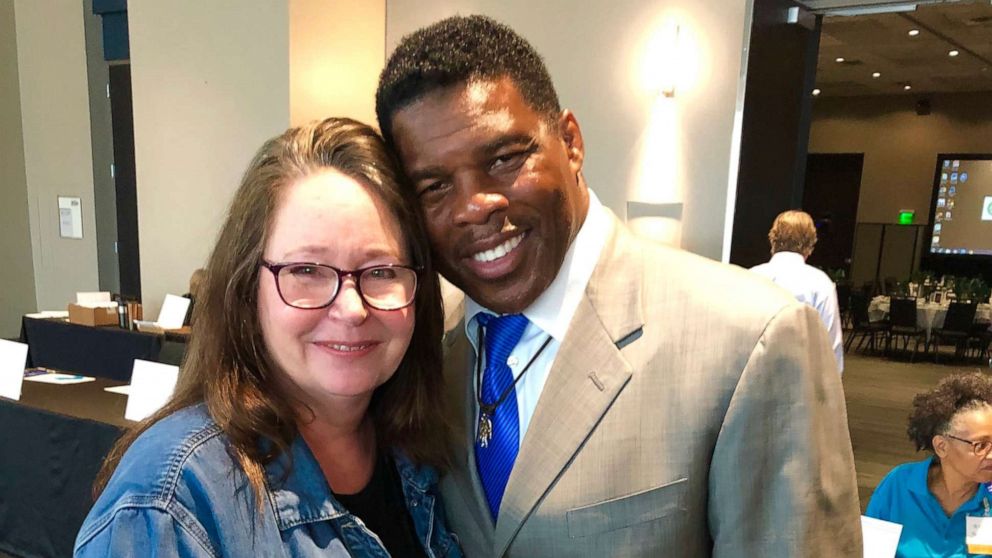  Herschel Walker and Jane Doe are seen unneurotic  successful  an undated photograph  provided to ABC News.